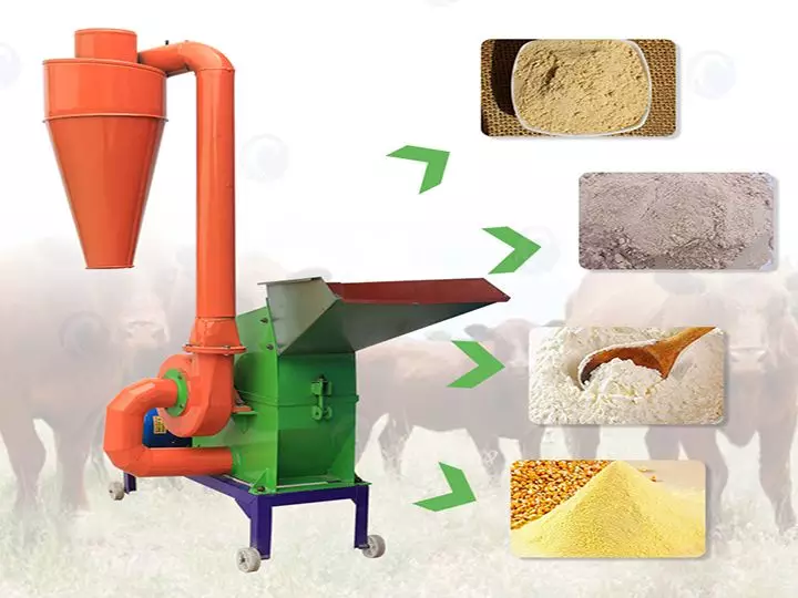 Corn Hammer Mill Machine for Grinding Maize, Rice and Wheat
